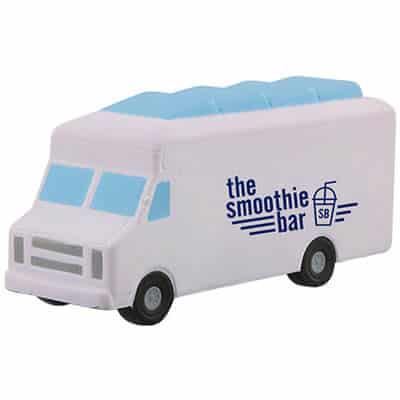 Foam food truck stress reliever with a custom imprinted promo.