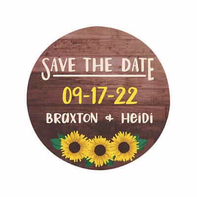 save the date coasters TWCST411R
