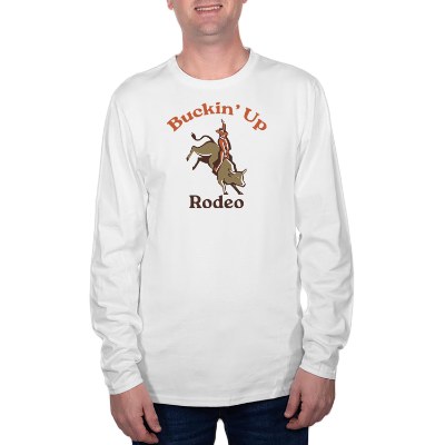 Personalized full color white long sleeve t-shirt.