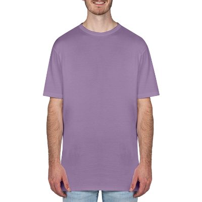 Blank lavender heavyweight t-shirt.