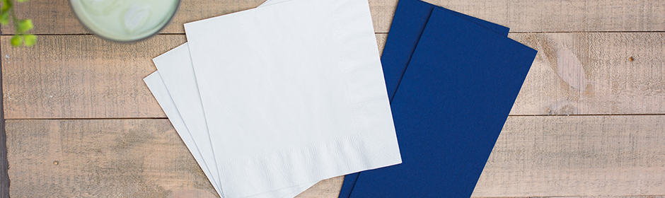 White blank wholesale napkins