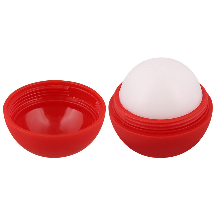 Plastic color ball lip balm.