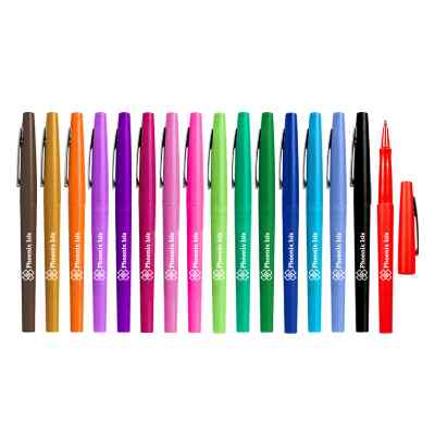 Colorful personalized felt tip marker.
