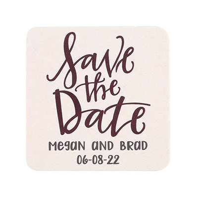 save the date coasters TWCST418
