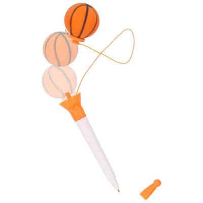 Foam and plastic popping basketball pen blank.