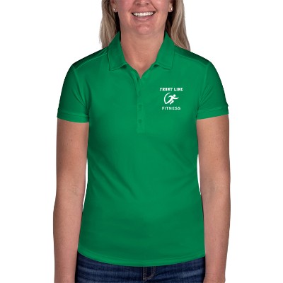 Personalized green modern fit polo