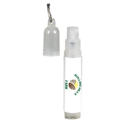 Plastic .17 ounce pocket lightly scented hand sanitizer with full color logo.
