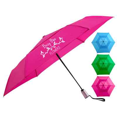 Custom 42" shedrain vented compact umbrella.