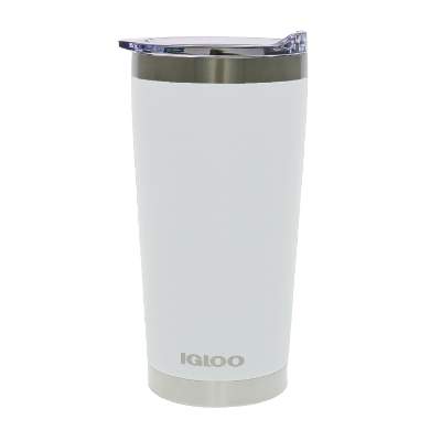 Blank white tumbler with lid.