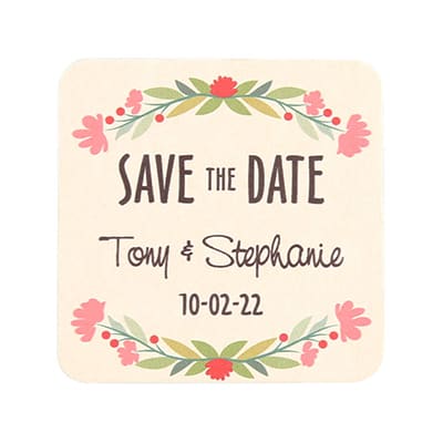 save the date coasters TWCST408