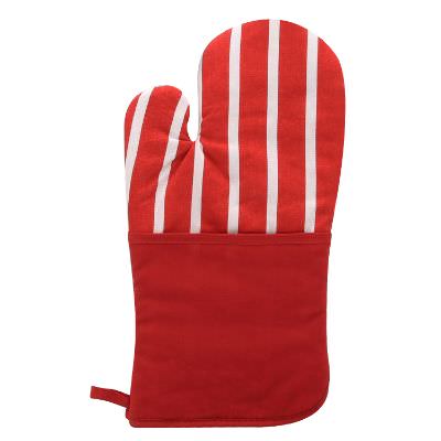 Red therma-grip pocket oven mitt blank.