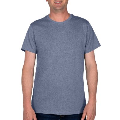 Blank navy heather t-shirt.