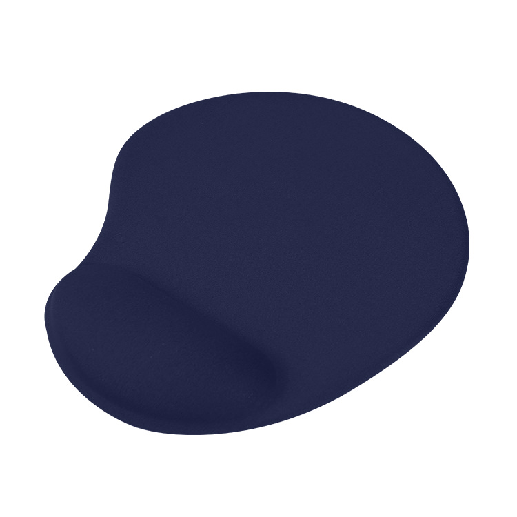 Blank blue gel mouse pad with wrist pad.