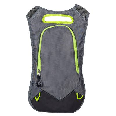 Blank lime green hydration backpack.