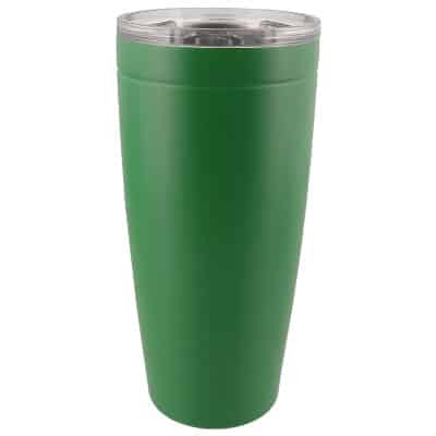 Stainless steel green tumbler blank in 20 ounces.