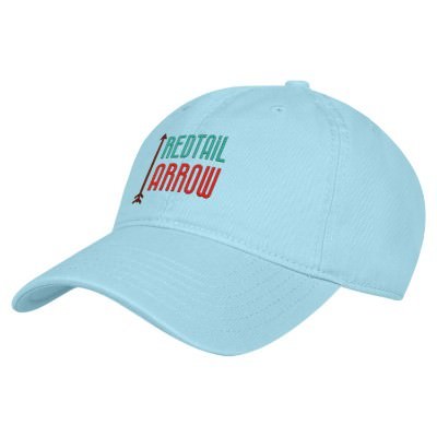 Embroidered blue custom cap.