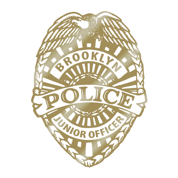 Custom police badge roll sticker logo
