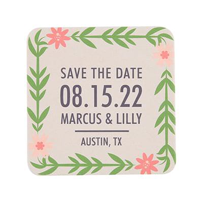 save the date coasters TWCST415