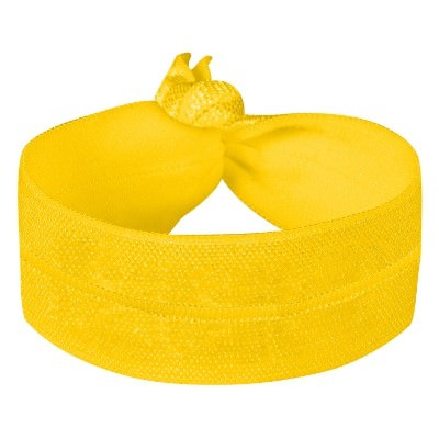 Blank yellow polyester wristband availabel in bulk.