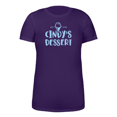 Team purple customized short sleeve t-shirt.