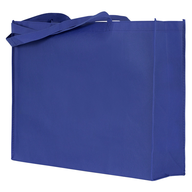 Polypropylene tote with 5-1/2 inch gussets and matching bottom insert.