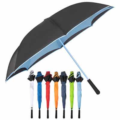 46 inch light blue inversion umbrella.