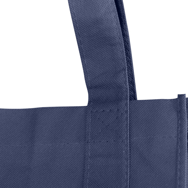 Polypropylene bag with matching bottom insert and reinforced handles.