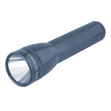 Blank gray aluminum flashlight available in bulk.