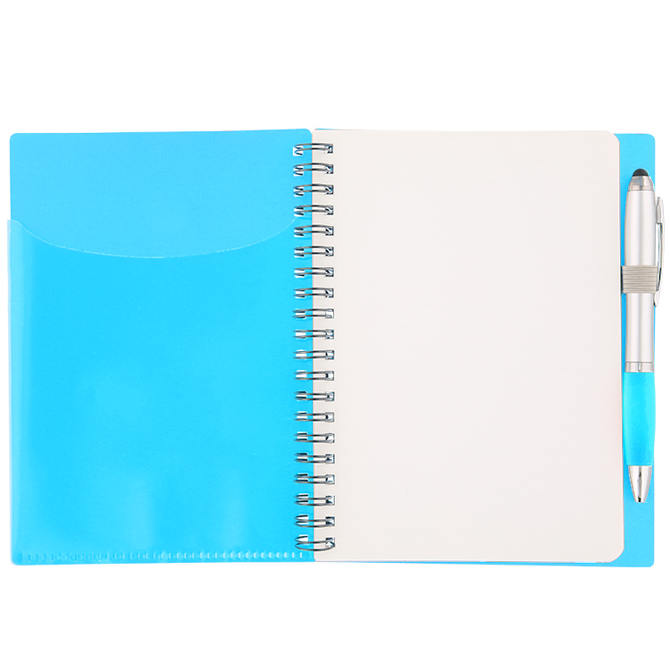 Notebook with matching pen.