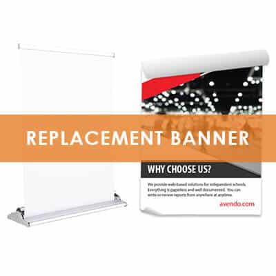 Vinyl replacement banners for table top ultra.