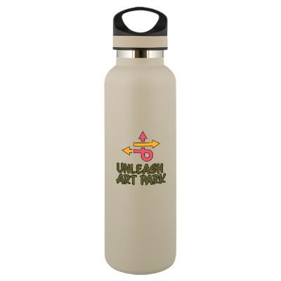 Sand stainless bottle with full color logo.