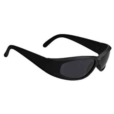 Polycarbonate black shadow sunglasses blank.