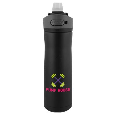 Licorice stainless bottle with full color imprint.