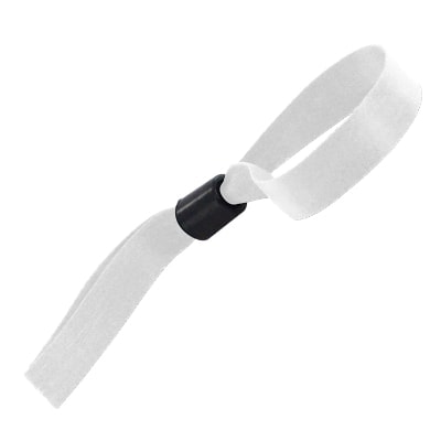 Blank polyester wristband with slider available in bulk.