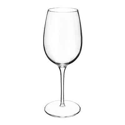 Glass clear wine glass blank in 13 ounces.