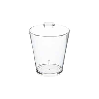 Arcylic clear shot glass blank in 1.5 ounces.