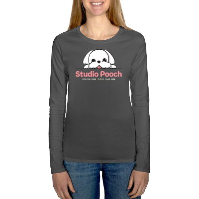 Full color long sleeve charcoal t-shirt with imprint.