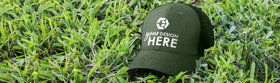 Custom snapbacks dark green snapback hat with white imprint