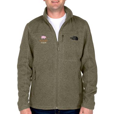 Mens embroidered personalized sweater fleece.