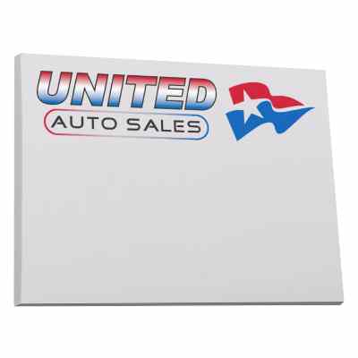 Souvenir sticky note 4x3 inch pad with full color imprint.