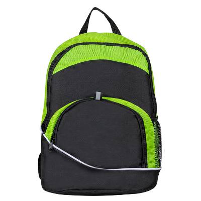 Blank lime green backpack.