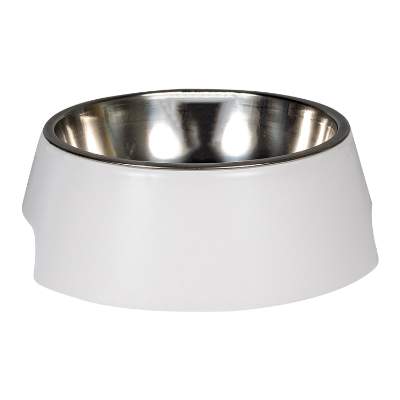 Gripperz white pet bowl blank.