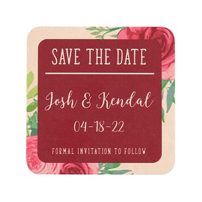 save the date coasters TWCST412