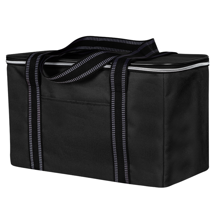 Polyester collapsible utility cooler bag.