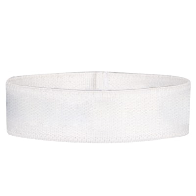 Blank white elastic wristband available with low prices.