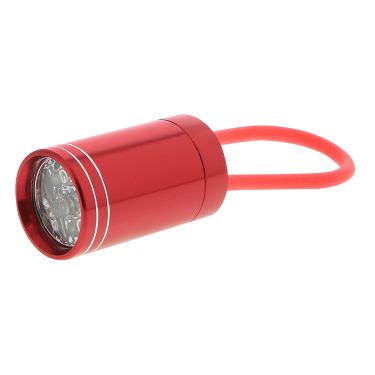 Blank red aluminum flashlight available in bulk.