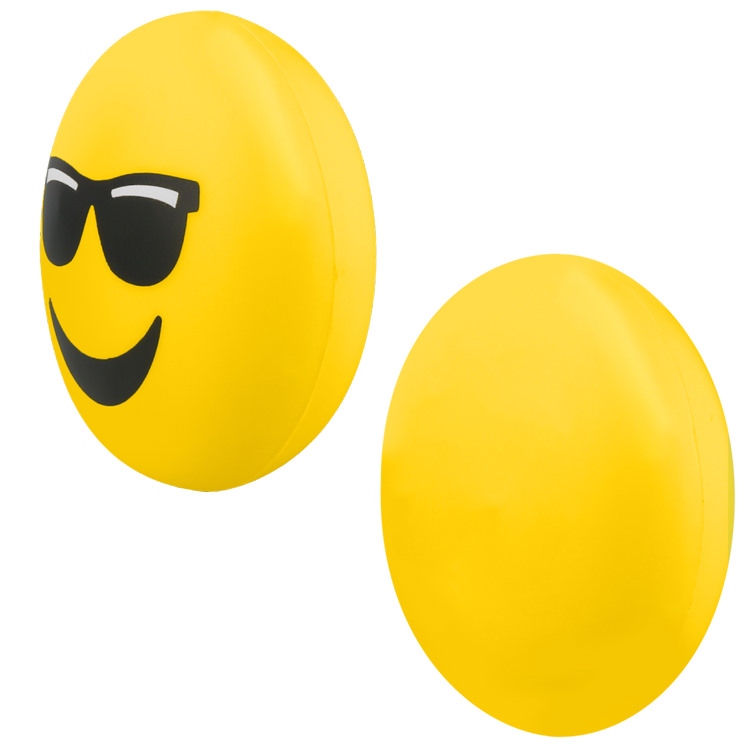 Foam cool emoji stress ball.